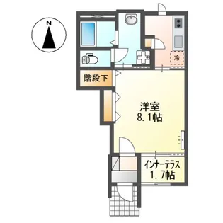 シャイン・ウェスト【1階】の間取り