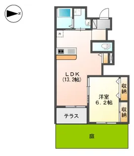 カーサ フェリーチェ【1階】の間取り