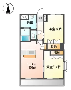 パストラルK【1階】の間取り