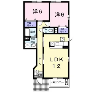 サニーヴィラ・N A【1階】の間取り