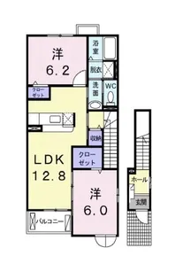 リヴァーパークⅡ C【2階】の間取り