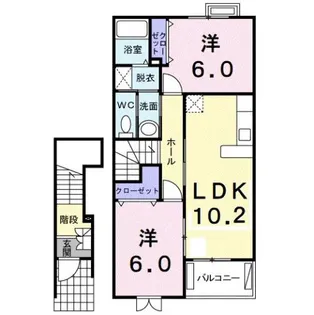 カーサ・セレノ N【2階】の間取り