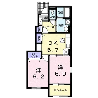 グレーシア・N【1階】の間取り