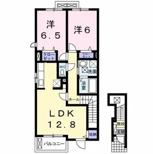 ジョーヌ セレーサ B【2階】の間取り