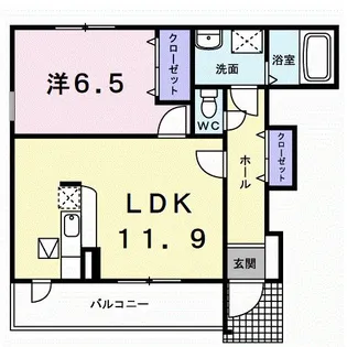 トレスタージュ B【1階】の間取り