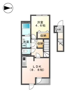 ピューロアクア【202号室】の間取り