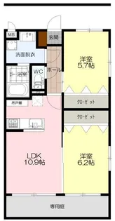 H2 プルミエ【1階】の間取り