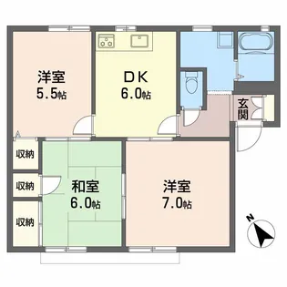 フレグランス新居【2階】の間取り
