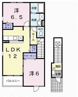 Sereno Uno A【2階】の間取り