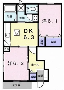 メゾン・ラフィネA【1階】の間取り