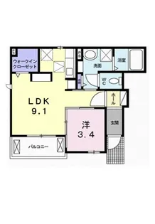 エル・クレール Ⅰ【1階】の間取り