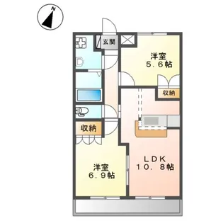 Tiare【2階】の間取り