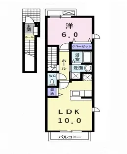 ピアチェーレA・K Ⅰ【2階】の間取り