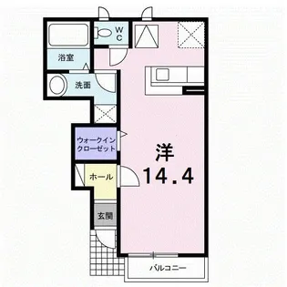 メゾン・ラ・ジェルメ【1階】の間取り