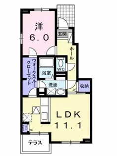 ピュール・ソレイユⅡ【1階】の間取り