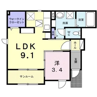 パーチェリーゼ【1階】の間取り