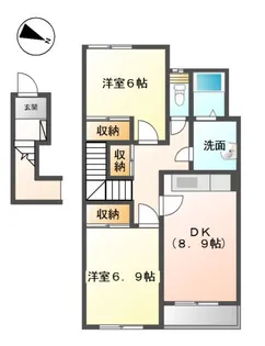 ファインディアハイツ【2階】の間取り