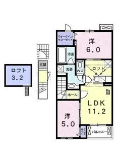 エル・クレール Ⅱ【2階】の間取り