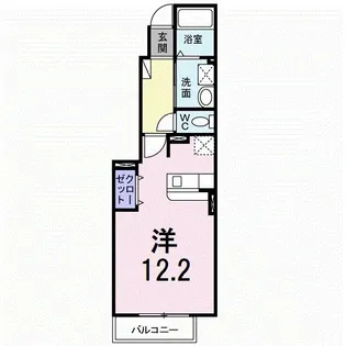 カルム サンリットA Ⅰ【1階】の間取り