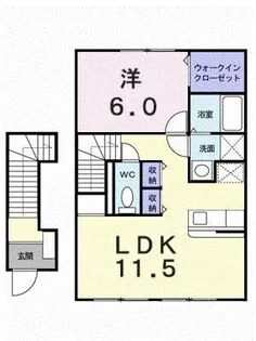 グリーンハイツ北斎院 B【2階】の間取り