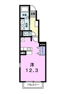 ボヌール K B【1階】の間取り