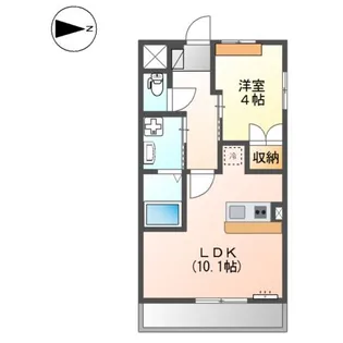 スカイピアJM【107号室】の間取り