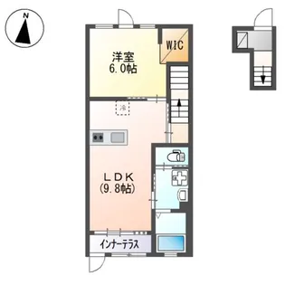 GRANDLUANA【202号室】の間取り
