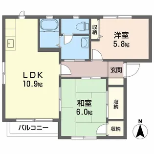 グリーン ガーデン 【B101号室】の間取り