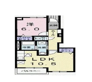 グランド アーネストA【1階】の間取り