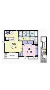 モリジェラートⅢ【2階】の間取り