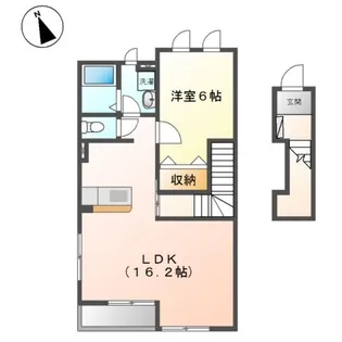BIG フォレスト 小坂【202号室】の間取り