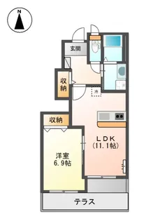 シダーフォレスト【102号室】の間取り