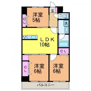 西沢ビルNO1【302号室】の間取り