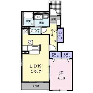 カーサ パズ【1階】の間取り