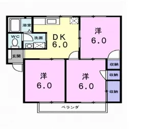 サン・シティ【2階】の間取り