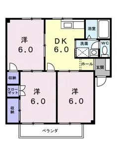 シティハイツ沖【1階】の間取り