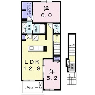 ドミール シオン【2階】の間取り