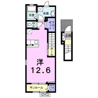 クレメント Ⅰ【2階】の間取り