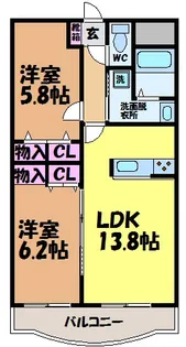 ブライムボォウレジデンス・【C302号室】の間取り