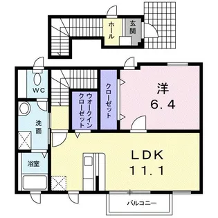 クレストール林 B【2階】の間取り