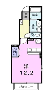 ベル・ポルト A【1階】の間取り