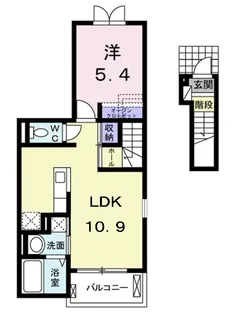 プリート・アプローズ【2階】の間取り