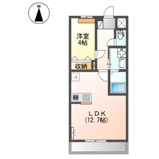 シェルルコート【205号室】の間取り