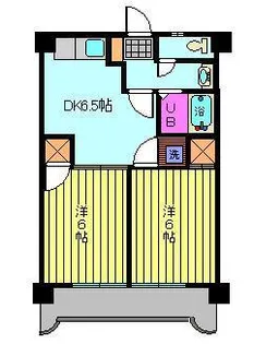 第82杉フラット【208号室】の間取り