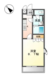 ガーデン・フェアリー.【201号室】の間取り
