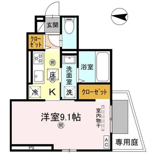 メルベーユトリシア【1階】の間取り