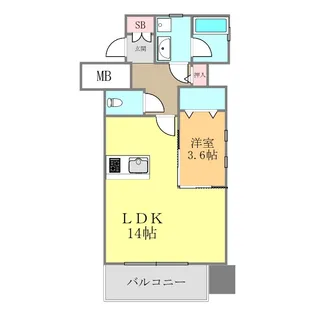 スペルビア勝山【904号室】の間取り