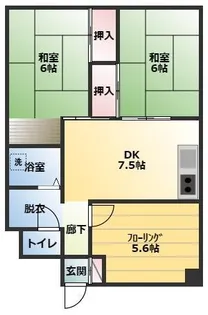 マンションマツシゲ・【202号室】の間取り