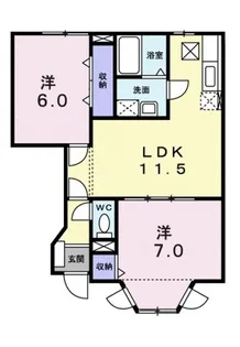 カシオペア B【1階】の間取り
