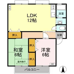 サンビレッジ立花A.B.C・【A201号室】の間取り